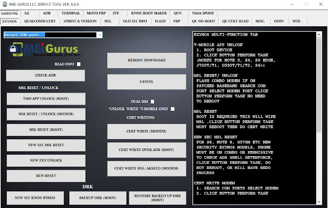 Imei Gurus LLC Service Tool V6.6.9 