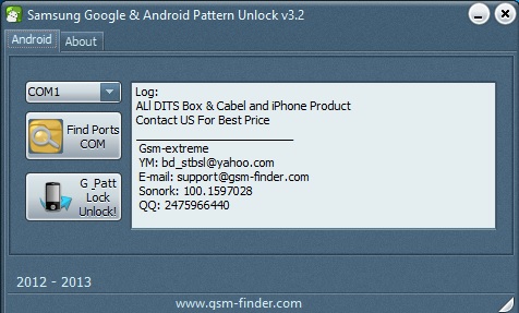 Samsung Google Lock Android Pattern Unlocker V3.2 