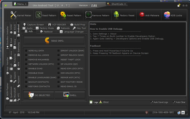 Uni-Android Tool 7.0.1 Latest Version By New GSM Solution