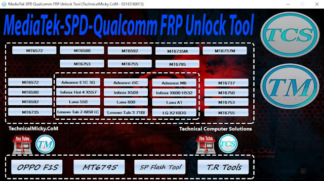 MediaTek SPD Qualcomm FRP Unlock Tool 