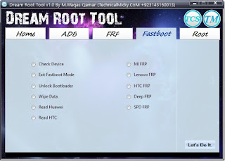 TCS Dream Root Tool ADB Fastboot 