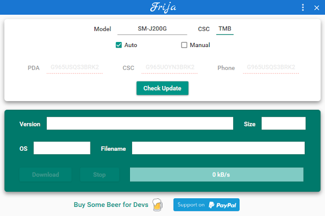 Samsung Firmware  Checker Tool 