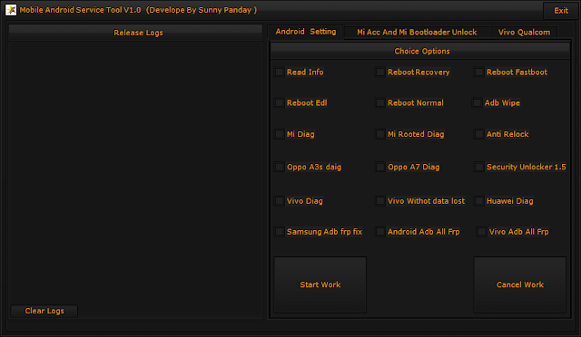 Mobile Android Service Tool Version1.0  